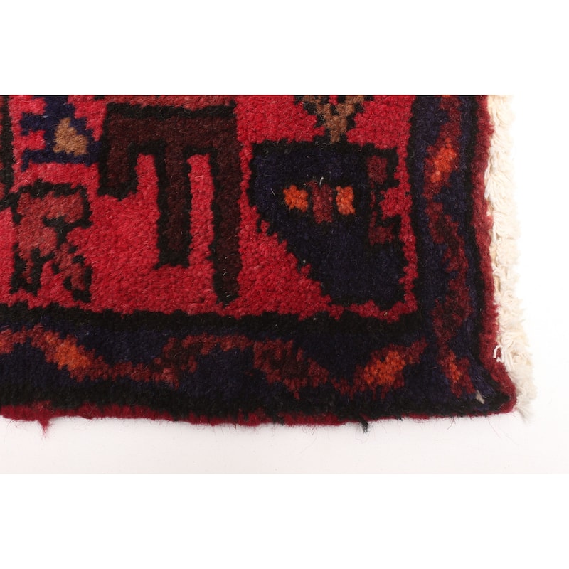 ECARPETGALLERY Hand-knotted Andelz Navy Wool Rug - 4'3 x 7'1