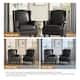 Upholstered Nailhead Trim Armchair Wingback Accent Chairs Set of 2