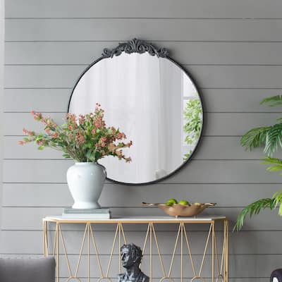 36" x 39" Classic Design Mirror with Round Shape