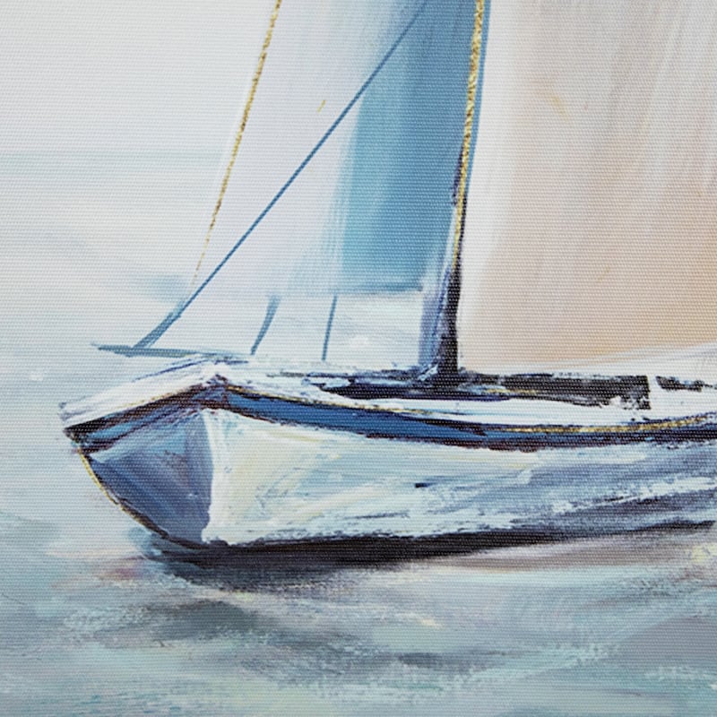 Watercolor Sailboat Canvas Wall Art - 19.5" x 15.75" - 19.5" x 15.75"