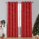 preview thumbnail 23 of 106, Deconovo Silver Line 52 Width Curtain Panel Pair (2 Panel) W52" x L108" - Red