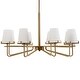 preview thumbnail 8 of 7, Uttermost 21382 Lassen 8 Light 36" Wide Chandelier