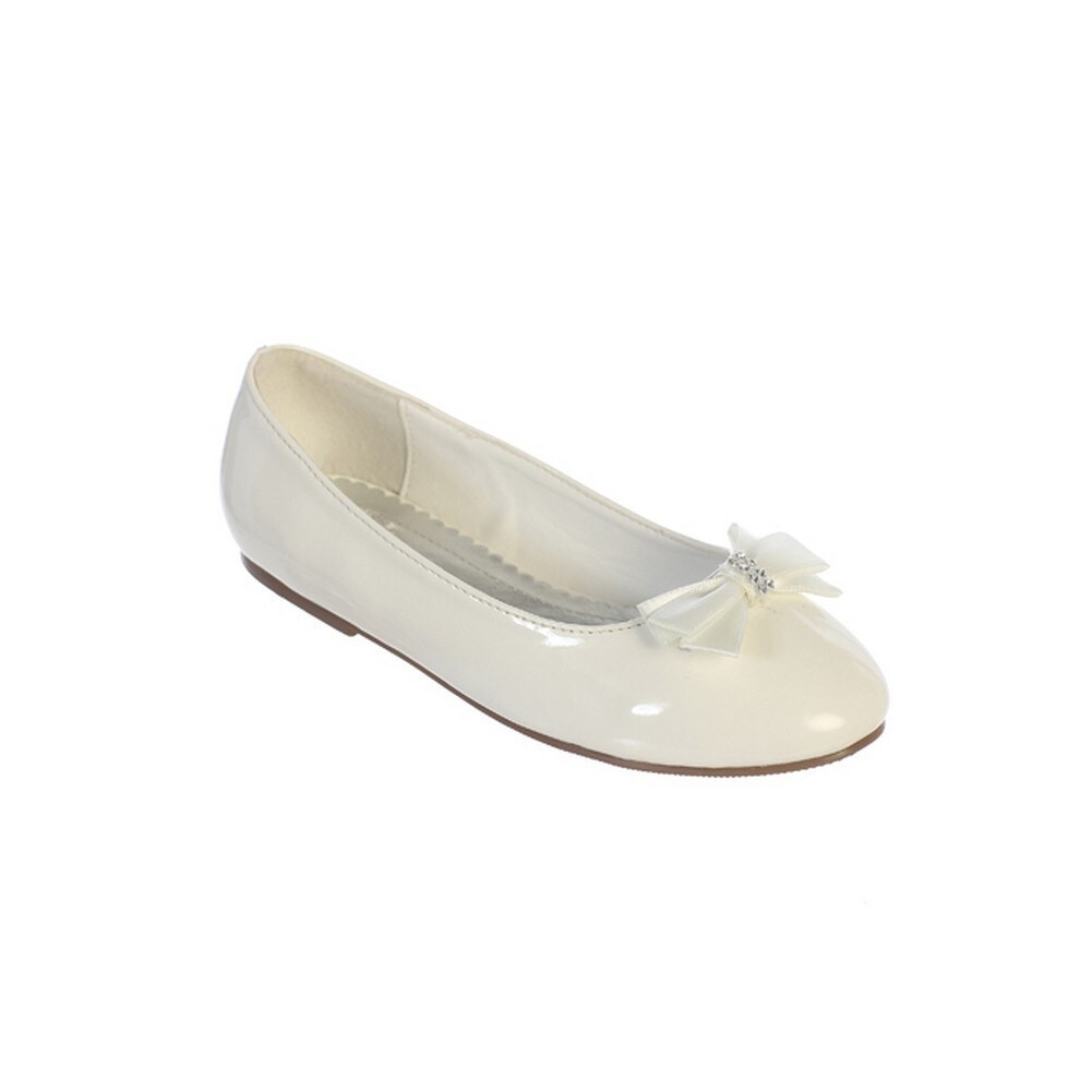 ivory satin flats