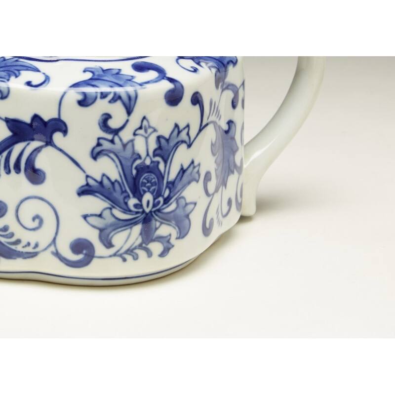 Aa Importing 59804 Blue And White Tea Pot - 5 X 8.5 X 4.5 inches