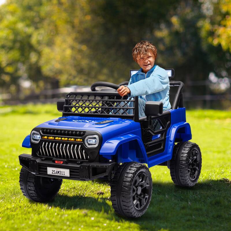 Electric 4 Wheel Vehicle Toy, Truck 12V Kids Ride on Car for Toddlers