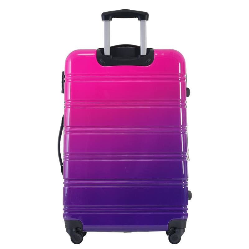 Hardshell Luggage Sets, 3 Piece Gradient Color Expandable Suitcase, with Spinner Wheels and TSA Lock Lightweight 20" 24" 28"