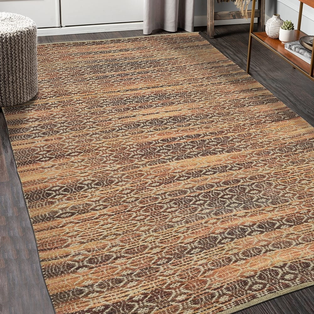 Sasha Sinae All-Natural Jute & Rayon Flatweave Area Rug