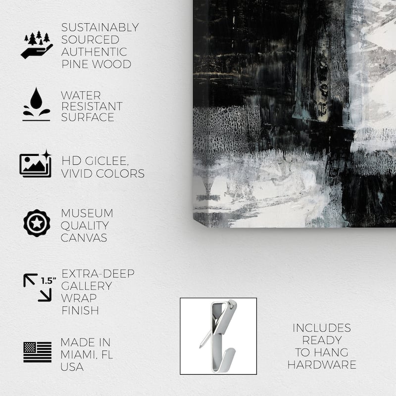 Wynwood Studio Abstract Chess Black and Modern & Contemporary Wall Art Canvas Print