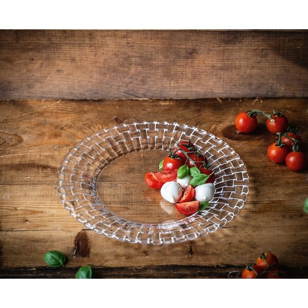 Nachtmann Set of 2 Bossa Nova Crystal Plates - On Sale - Bed