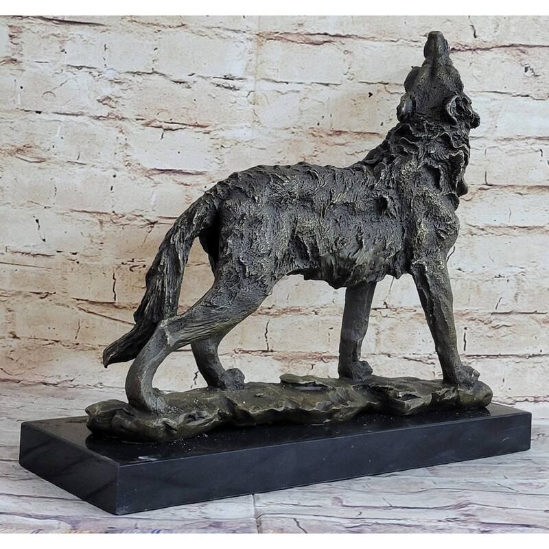 Imitative Wolf DireImitative wolf Bronze Statue Sculpture Figure Antoine Barye Art 13.5 Inches X 15 Inches