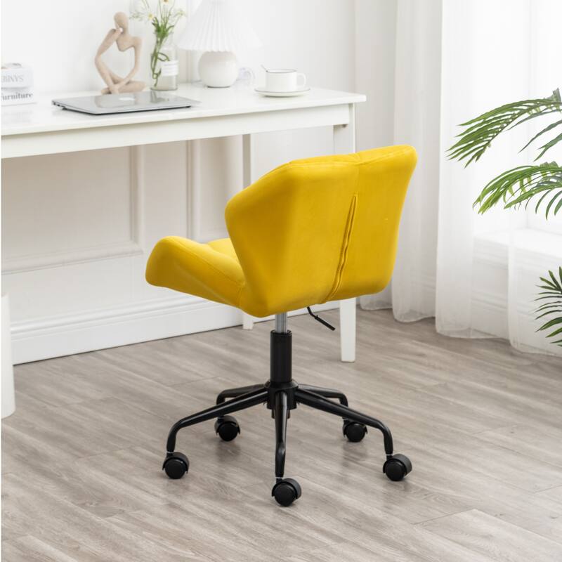 Roundhill Furniture Eldon Diamond Tufted Adjustable Swivel Office Chair