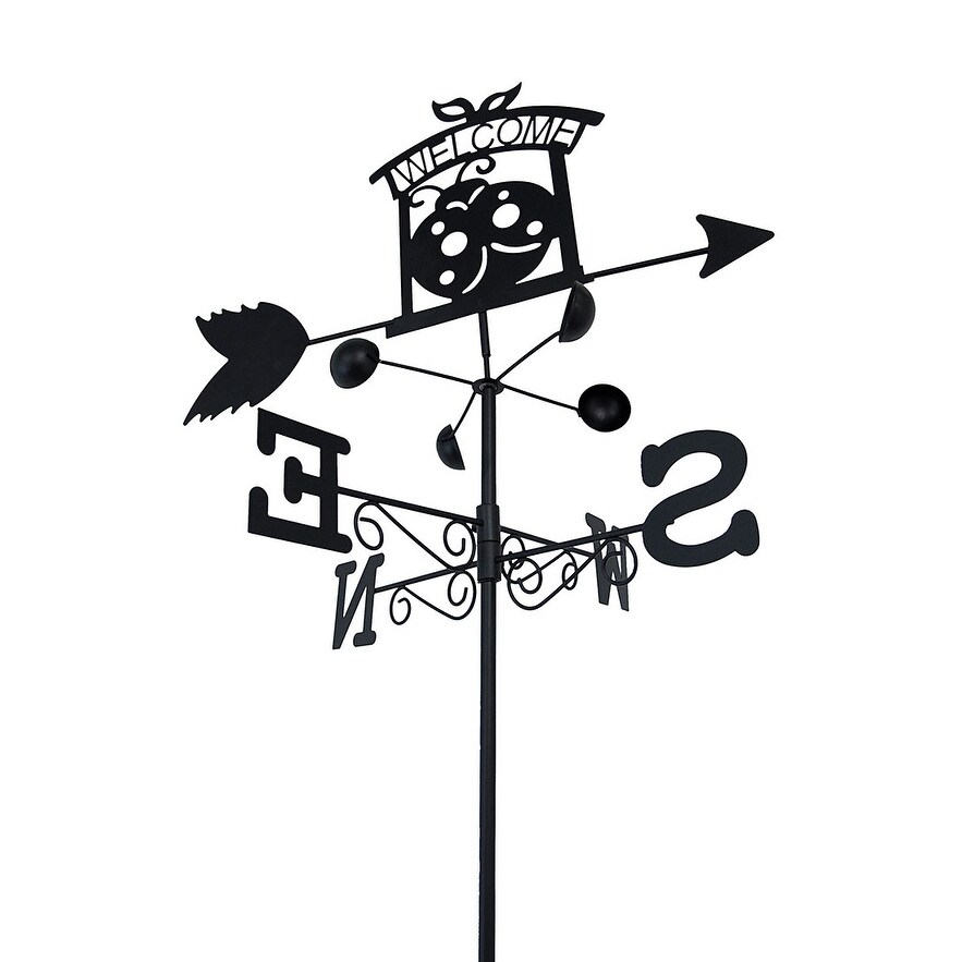 Shop Lady Bug Welcome Sign Decorative Weathervane Metal Garden