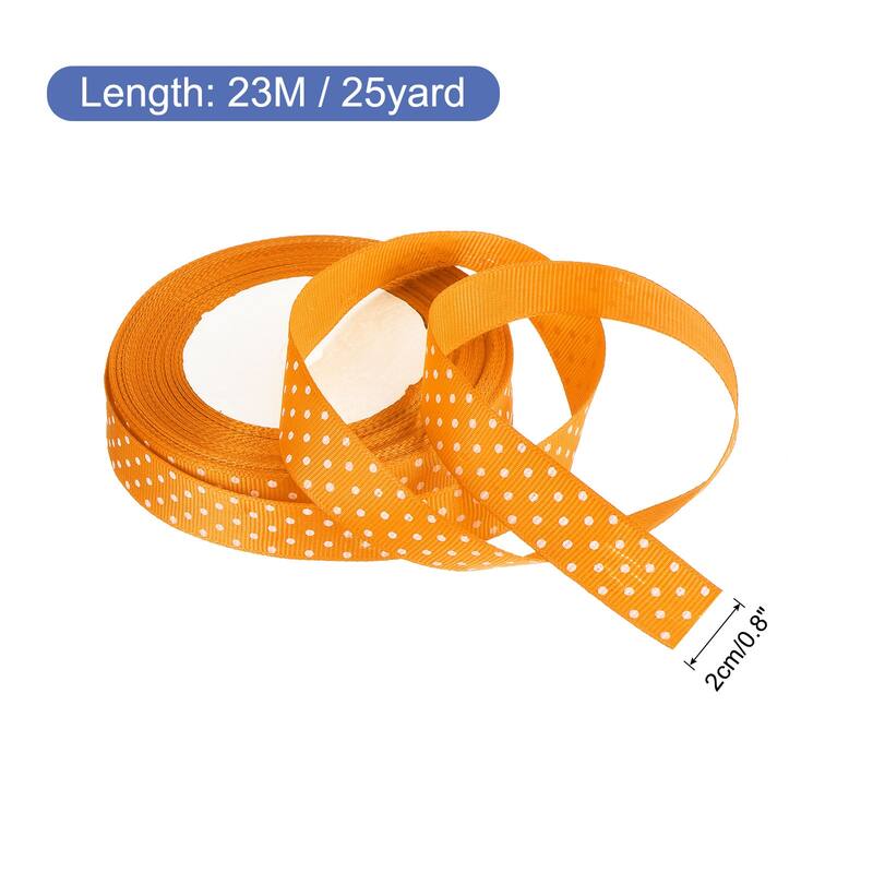 Grosgrain Ribbons with Dots Ribbon Bow Decoration