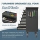 preview thumbnail 16 of 28, 7-Drawer Heavy Duty Rolling Tool Chest Tool Storage Box - N/A