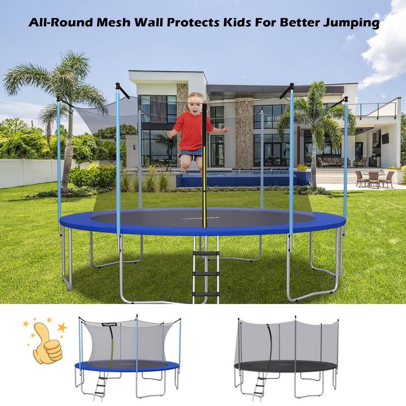 Costway 15FT Trampoline Replacement Safety Enclosure Net - See Details