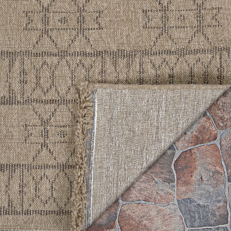 Dream Decor Rugs Triballe Briggs Brown Indoor Outdoor Area Rug