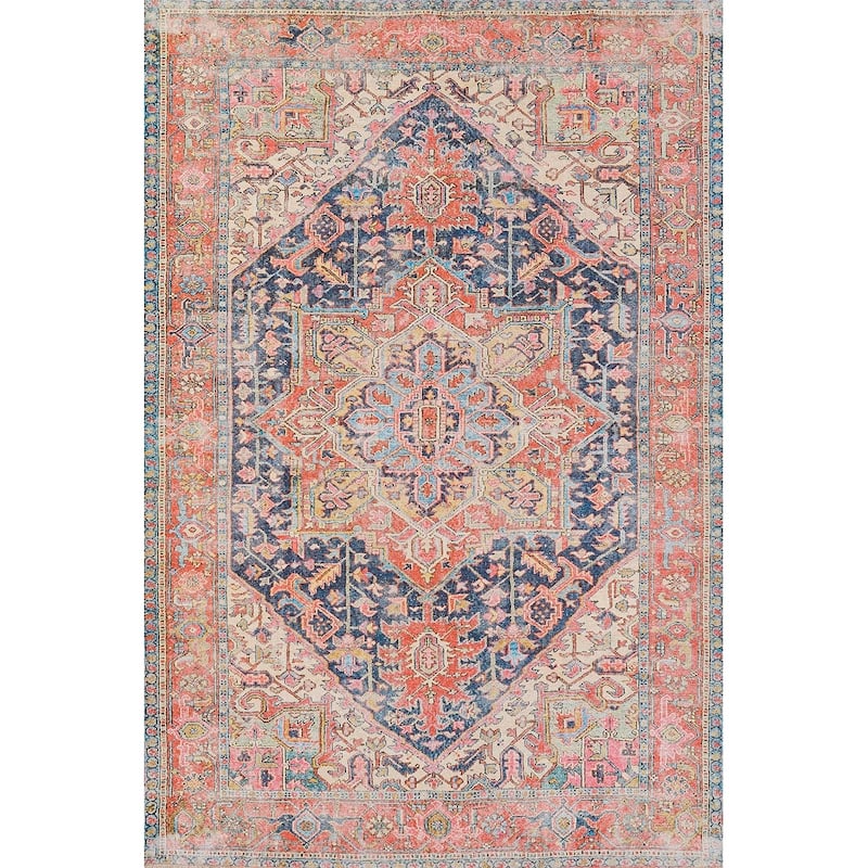 Momeni Chandler Cotton and Polyester Area Rug - Navy - 9'6" X 12'6"