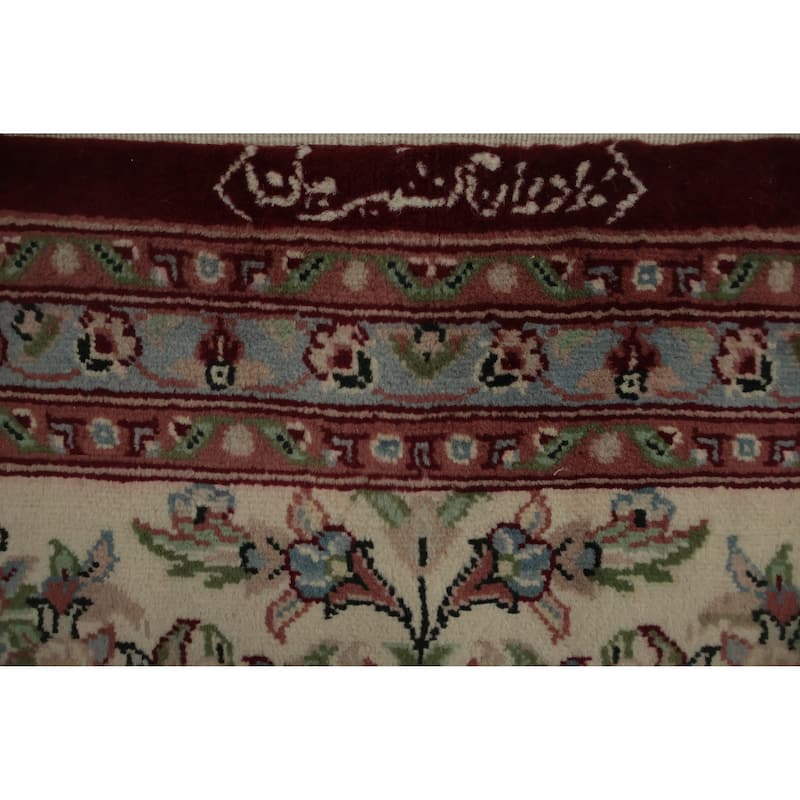 Hand Knotted Oriental 100% Wool Carpet Traditional Floral Red Aubusson Area Rug - 10' 3'' X 8' 0''