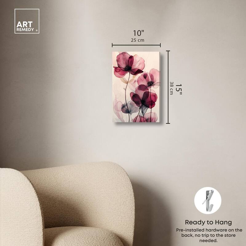 Filigree Flora I Canvas by Art Remedy, Gallery Wrapped