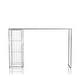 preview thumbnail 6 of 8, Marburry Contemporary Chrome 65-inch Wide Glass Top Bar Table by Furniture of America