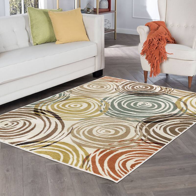 Decora Modern & Contemporary Floral Indoor Area Rug