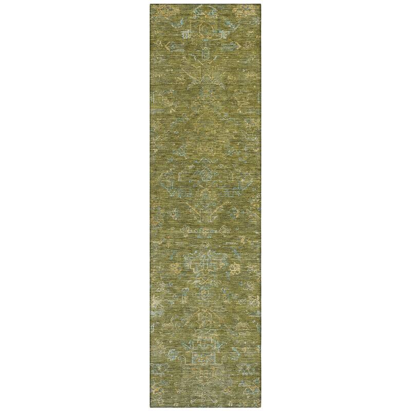 Machine Washable Indoor/ Outdoor Traditional Chelsea Chantille Rug