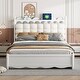 preview thumbnail 35 of 46, Queen Storage Platform Bed with Twin-XL Trundle & USB Ports