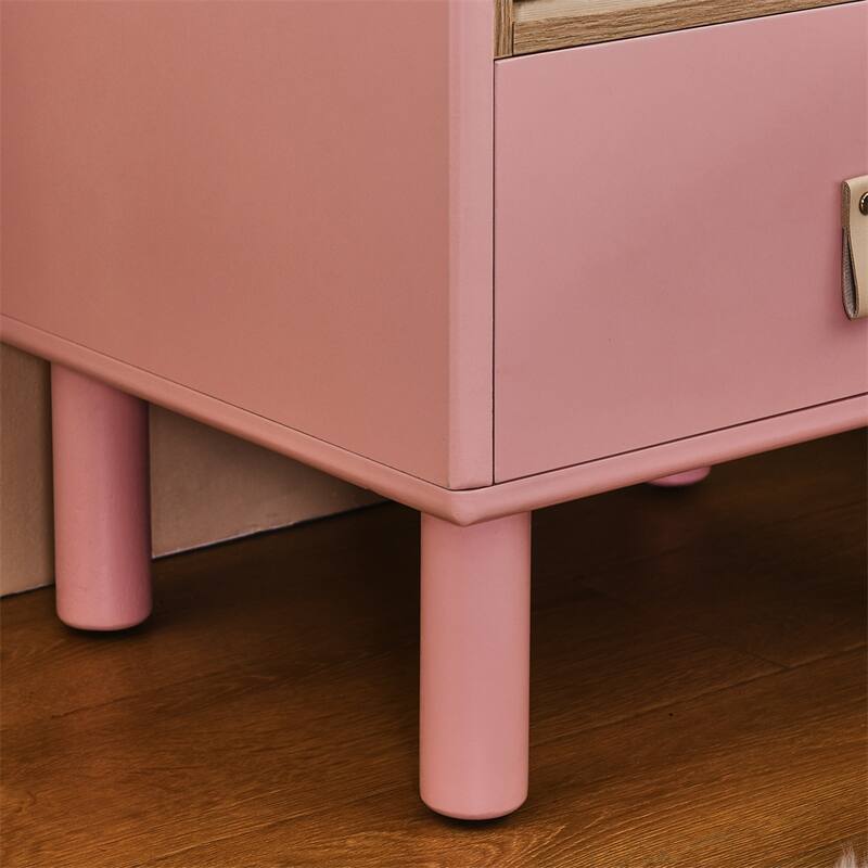 Modern Woode Bedside Table with Drawer and Legs