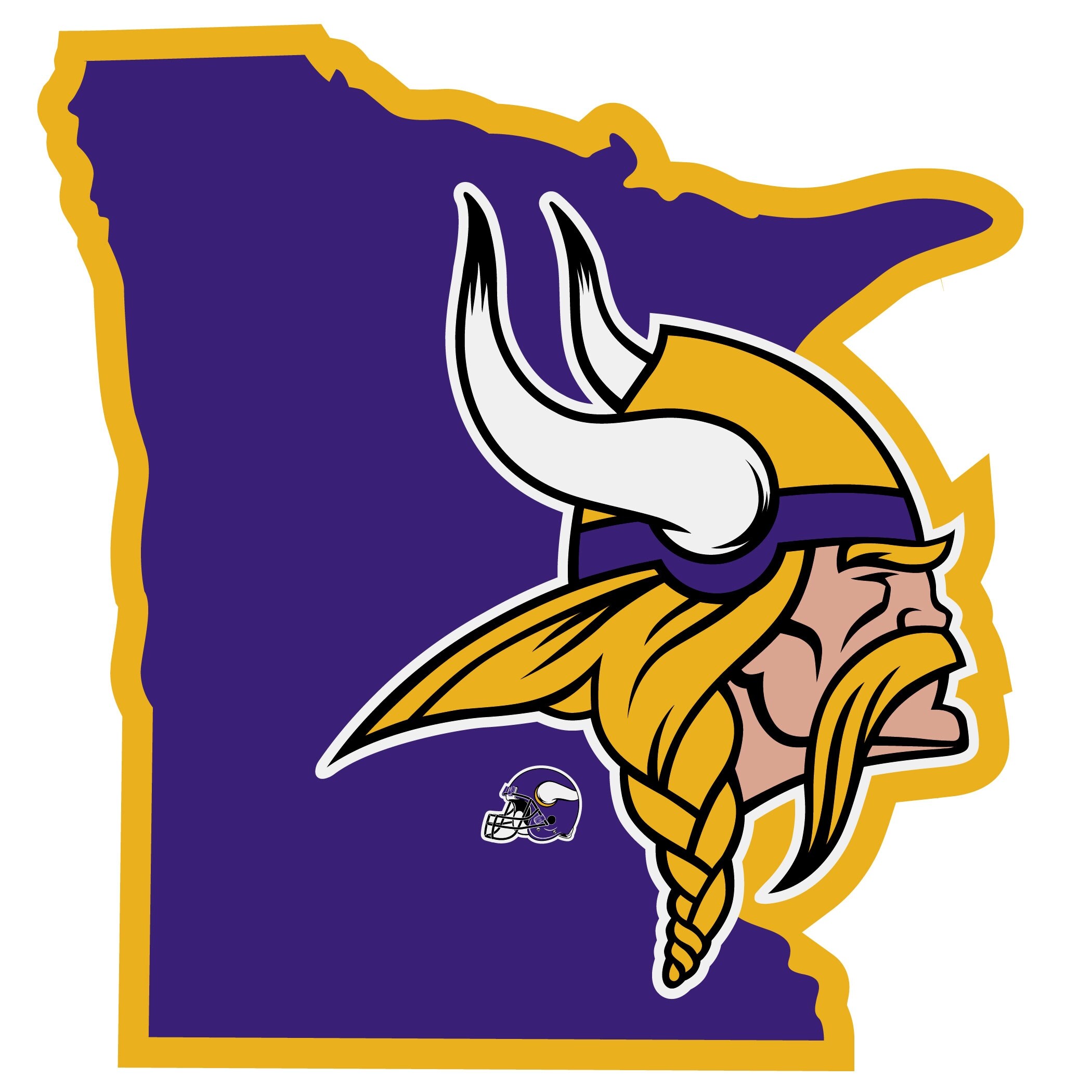 Shop Minnesota Vikings Decal Home State Pride Overstock 22091855
