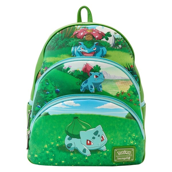 Pokemon Bulbasaur Evolutions Triple Pocket Mini Backpack - Bed
