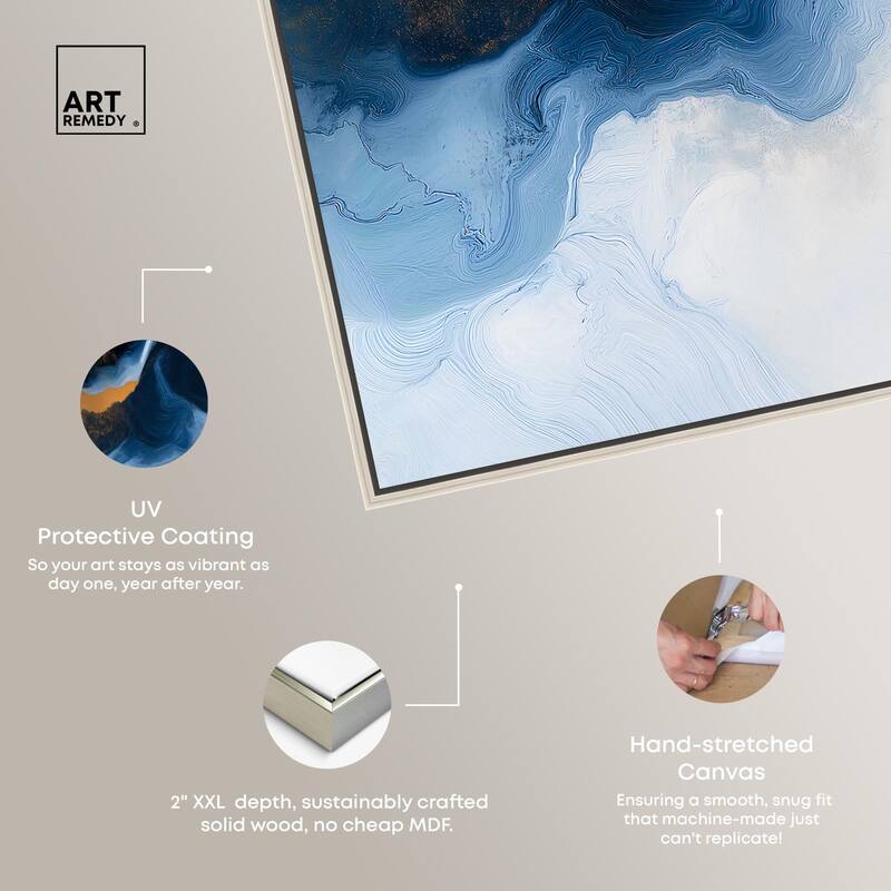 Blue Deep I Canvas by Art Remedy