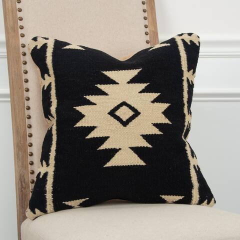 Rizzy Home Southwest Hand-crafted Square Throw Pillow