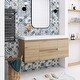 preview thumbnail 65 of 148, Floating Bathroom Vanity with Integrated Resin Top