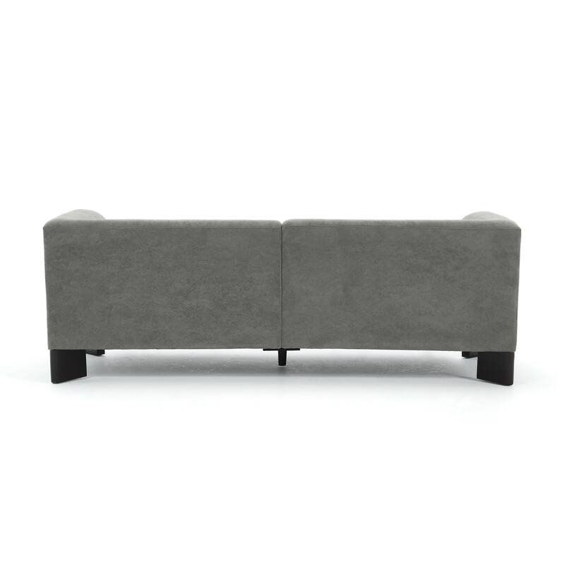 81" Wide Upholstered Velvet/ Chenille Roomy Loveseat Sofa