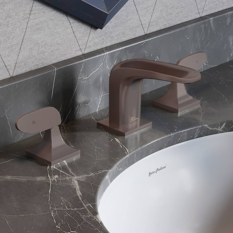 Swiss Madison SM-BF02 Chateau 1.2 GPM Widespread Bathroom Faucet - Oil Rubbed Bronze