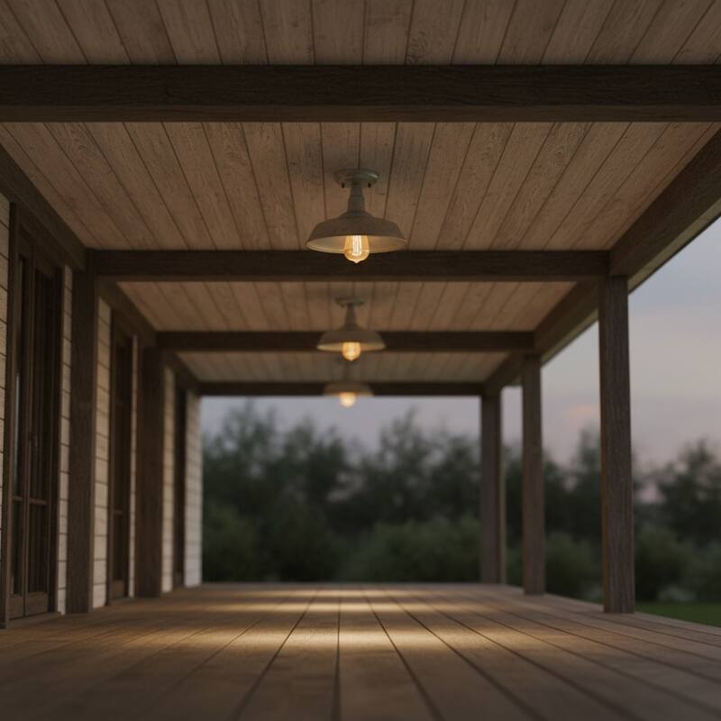 1 Light Outdoor Ceiling Mounted Lighting