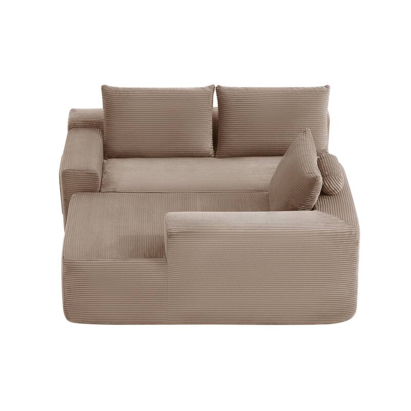 105" Cloud Sectional Couch with L-Shape Chaise,Modern Modular Sofa with Deep Seat, Upholstered Couches for Living Room