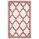 preview thumbnail 176 of 192, SAFAVIEH Amherst Norma Modern Rug 2'6" x 4' - Ivory/Red - Rectangle