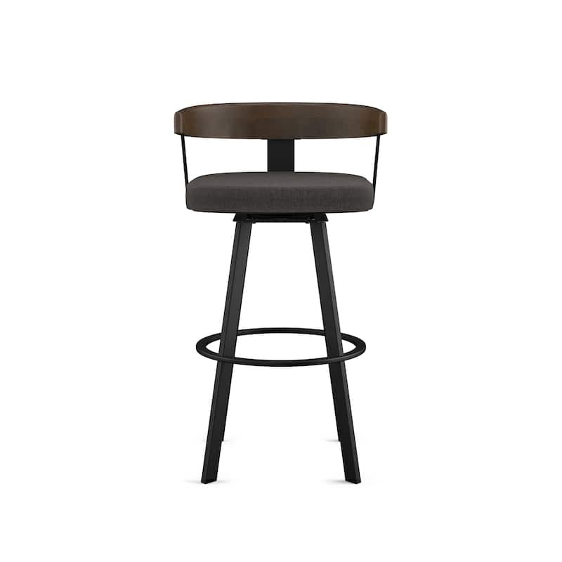 Amisco Lars Swivel Counter and Bar Stool