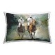preview thumbnail 1 of 3, Stupell Polo Sport Horses Decorative Printed Throw Pillow Design by Ziwei Li