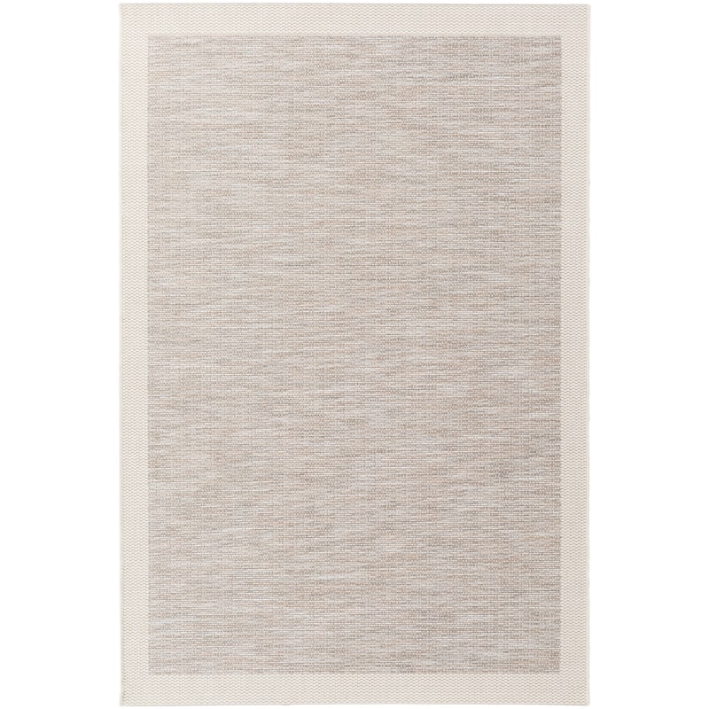 Cammie Solid Bordered Outdoor Area Rug