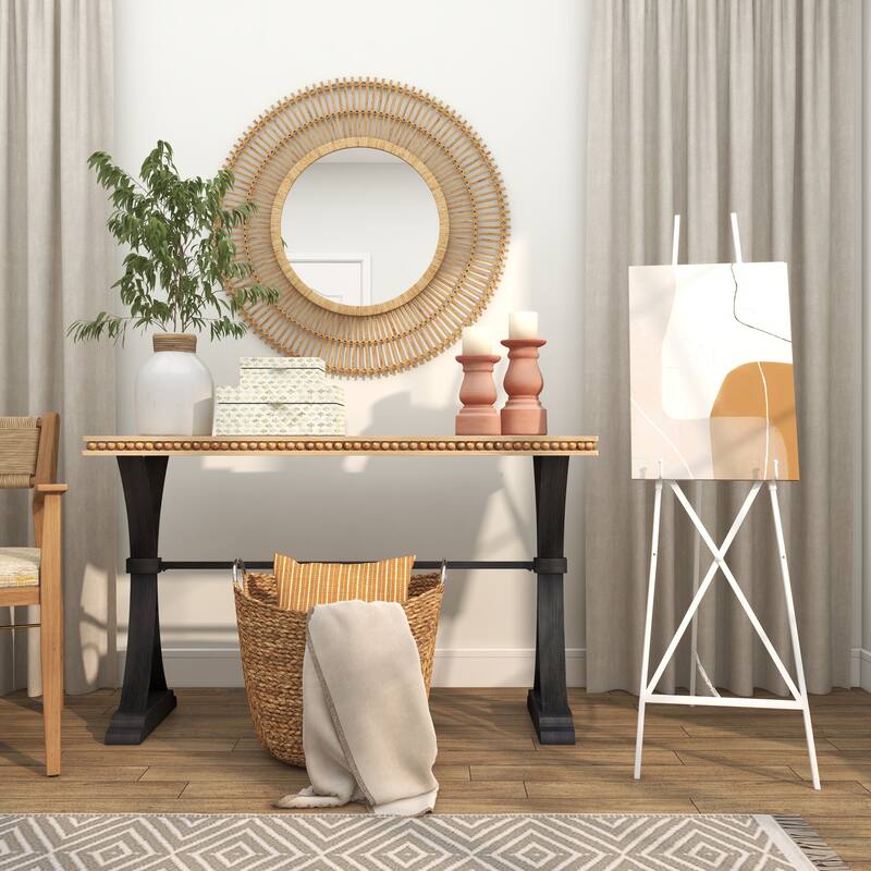 White Metal Tall Adjustable 2 Tier Display Easel with Chain Support