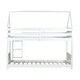 preview thumbnail 60 of 58, Rubber Wood Bunk Bed with Safety GuardrailsTwin Over Twin
