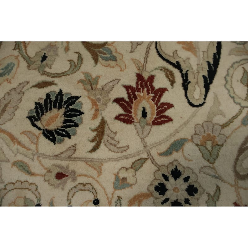 Hand Knotted Oriental 100% Wool Carpet Traditional All-Over Beige & Ivories Ziegler Area Rug - 10' 4'' X 8' 1''