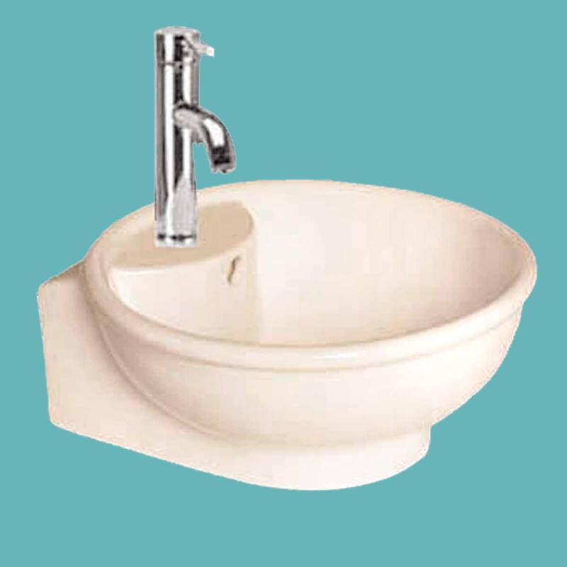 Glossy Vitreous China Bathroom Vessel Sink Lucille Above Counter