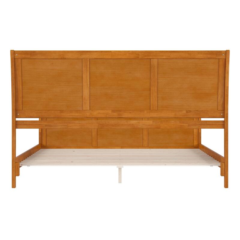 AFI, Portland Solid Wood Low Profile Platform Bed with Matching Footboard