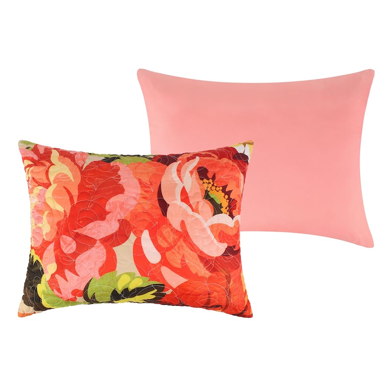 Greenland Home Fashions Senna Boho Floral Quilt and Pillow Sham Set