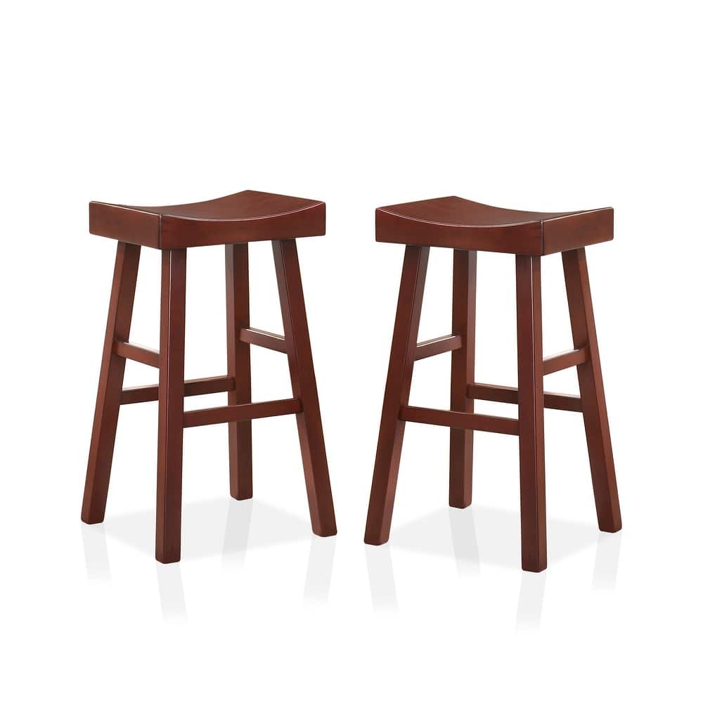 Howler Transitional 29-inch Saddle Stool (Set of 2) by Furniture of America