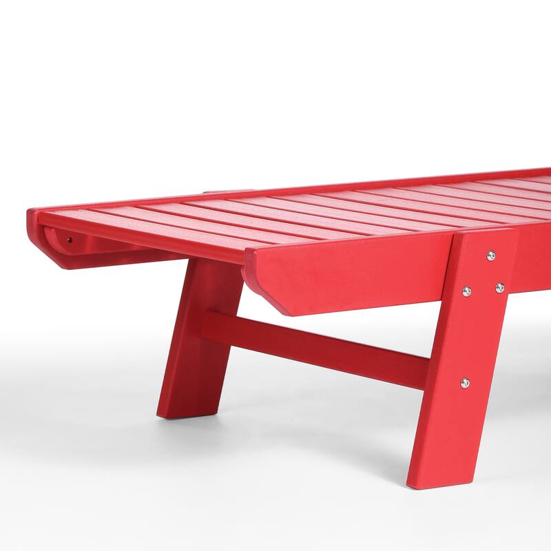 Laguna Hdpe All Weather Outdoor Patio Pool Reclining Chaise Lounge