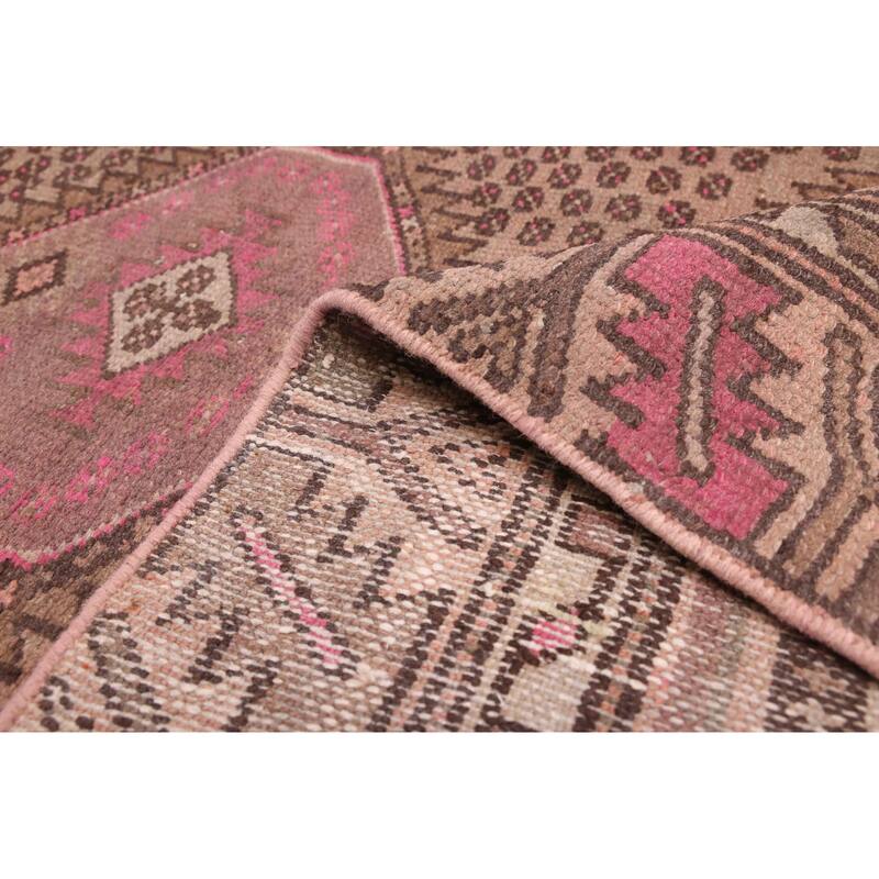 ECARPETGALLERY Hand-knotted Antalya Vintage Brown Wool Rug - 3'5 x 6'9